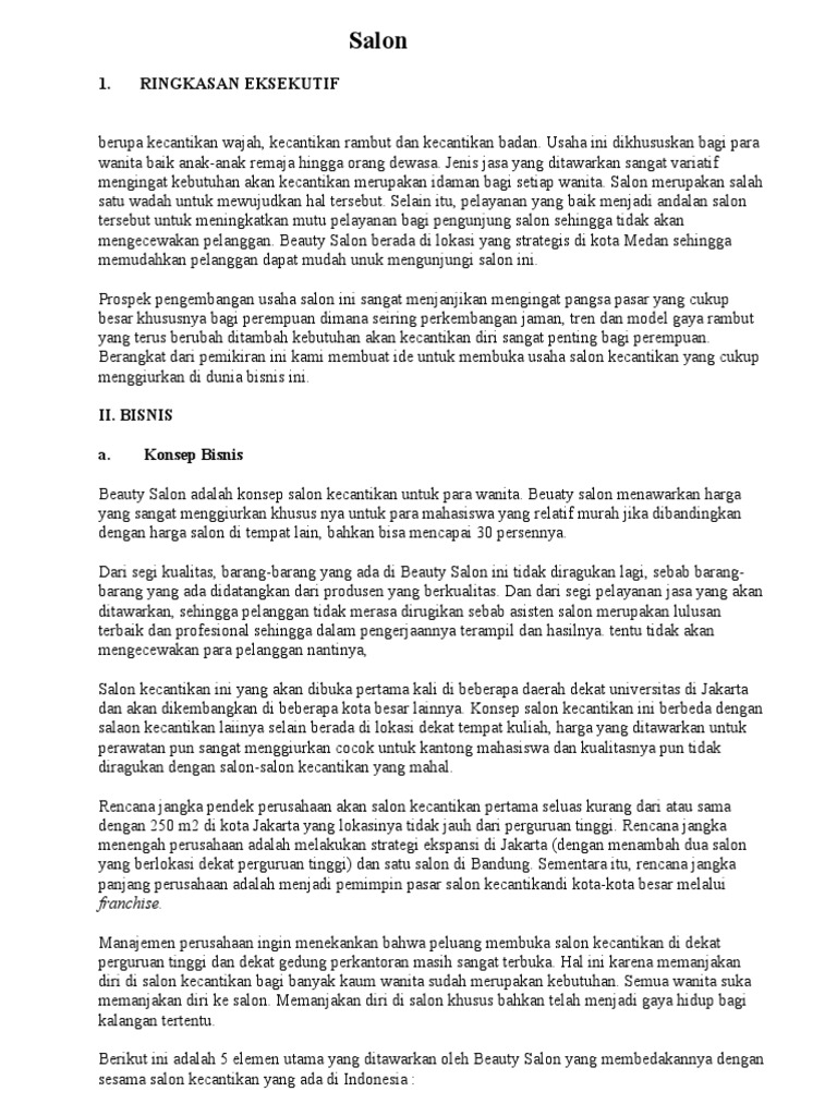 Proposal Usaha Bisnis Desain Interior Cek Bahan Bangunan