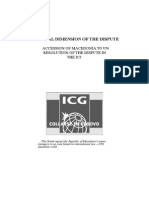 UN name disputeThe Greek request for Republic of Macedonia’s name change is in no case based on international law – ICG, December 2006