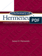 Dictionary of Hermeneutics - James D. Hernando