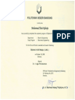 Degree Certificate (English)