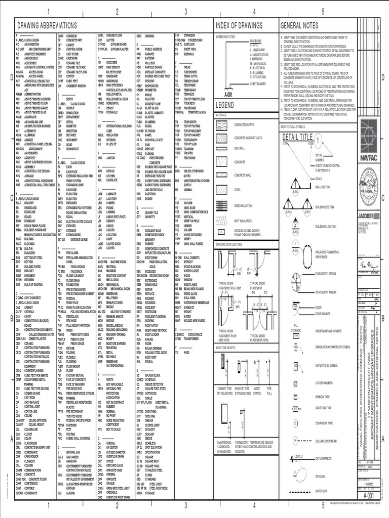 Drawing Abbreviations Index of Drawings General Notes 1 2 3 4 5 PDF