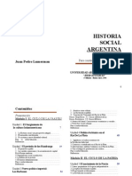 Historia Social Argentina - Juan P. Lumerman