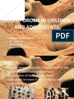 1-12 Osteoporosis in Childern - Dr. Hesham A Ghany