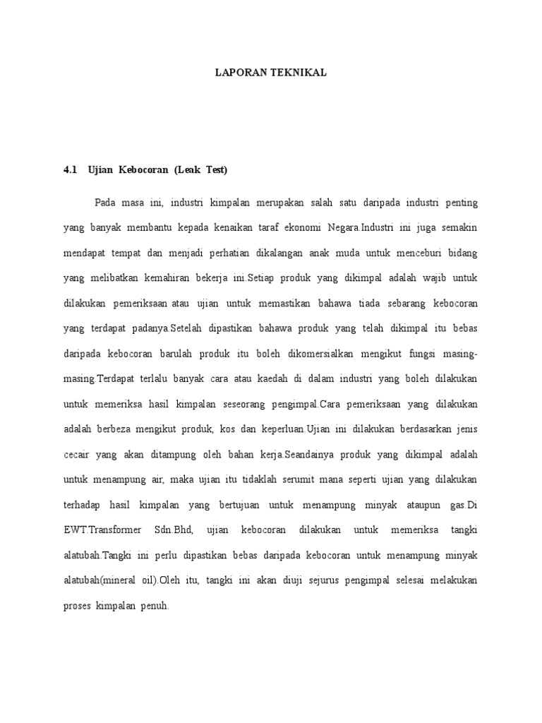 LAPORAN TEKNIKAL