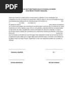 Modelo Carta solicitud de ayuda económica