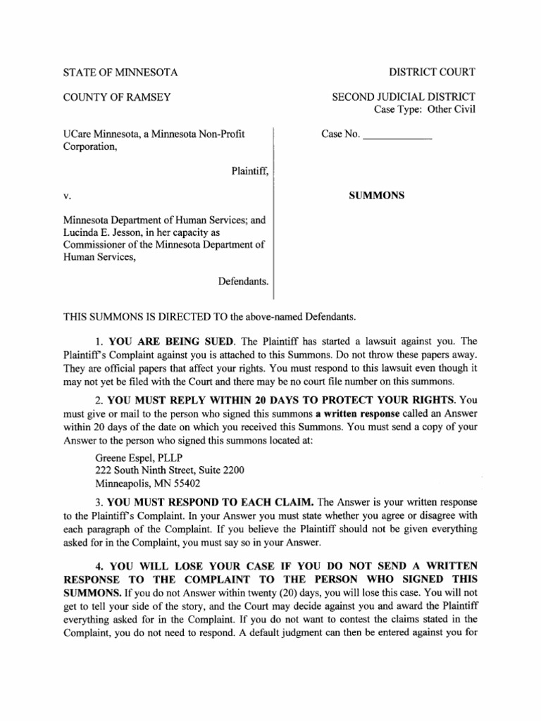 How to file a civil complaint picture