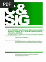 Tese Mestrado Vila Franca - AVALIAÇÃO DA VULNERABILIDADE SOCIOECOLÓGICA AO RISCO SÍSMICO NO CONCELHO DE VILA FRANCA DO CAMPO (AÇORES)