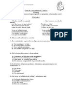 Guía de Comprensión Lectora Poema y Guía 5°