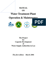 Water Treatment Plant OP&M