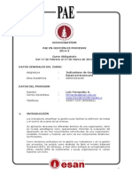 Syllabus Indicadores de Gestión - Prof. Fernandez - PAE-GP14-2