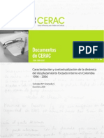 CERAC WP 12 Granada 2008 Caracterizacion Desplazamiento 1996-2006