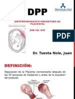 Dr. Tuesta Nole, Juan Rodrigo: (Desprendimiento Prematuro de Placenta) CIE-10: O45