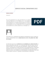 Capacitación Servicio Social Comunitario 2015