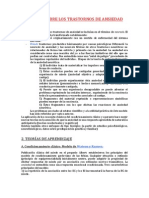 Teorías Sobre Los Trastornos de Ansiedad