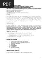 Programa Metodologia Da Pesquisa Social II