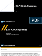 SAP HANA Roadmap