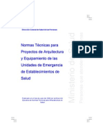 RM064-2001 - Normas Tecnicas para Proyectos de Arquitectura y Equipamento