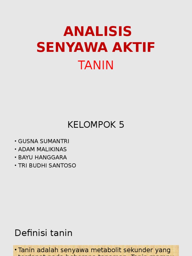 Tanin
