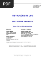 Instruções de uso - Marca hospitalar Strkyker