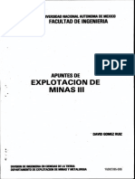 Apuntes de Explotacion de Minas Iii - Ocr PDF