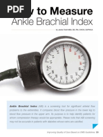 How to Measure Ankle Brachial Index