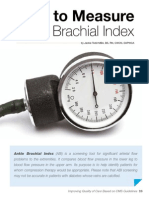 How To Measure Ankle Brachial Index