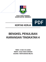 Kertas Kerja Bengkel Penulisan Karangan Ting 4 2015