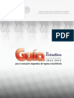 Guía de Estudios para La Evaluación Diagnóstica 2014-2015