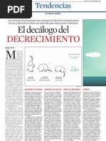 El decálogo del decrecimiento