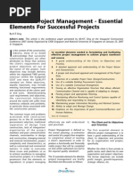 Effective Project Management - Essential Elements For Successful Projects