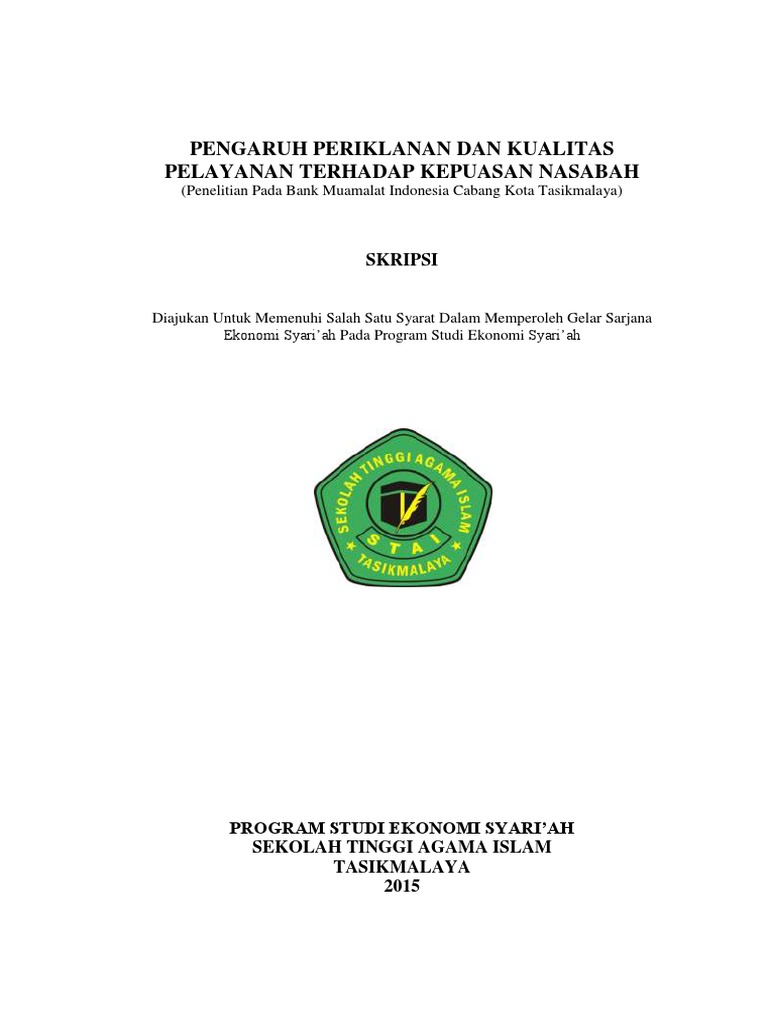 Skripsi Jurusan Studi Ekonomi Syari Ah