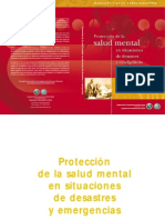 Proteccion de La Salud Mental en Situaciones de Desastres y Emergencias