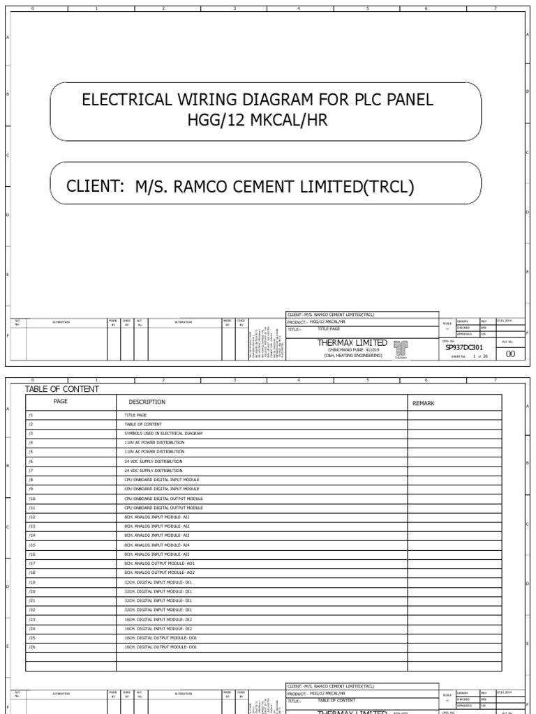 Electrical Wiring Diagram For Plc Panel Hgg/12 Mkcal/Hr ... thermax wiring diagram 