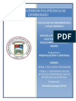 Ecuación Radar Temperatura Antena