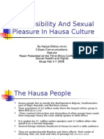 Responsibility and Sexual Pleasure in Hausa Culture