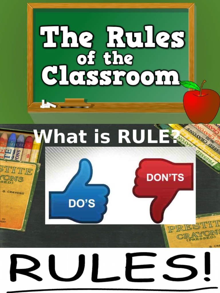Classroom rules pdf