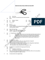 Answer Scheme For Science Form 3 Mid Year Exam 2015