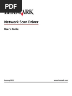 Network Scan Driver: User's Guide