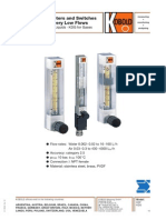 KDF-KDG Variable Area Flow Meter