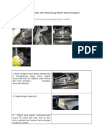 Cara Membuka Dan Memasang Motor Kipas Radiator