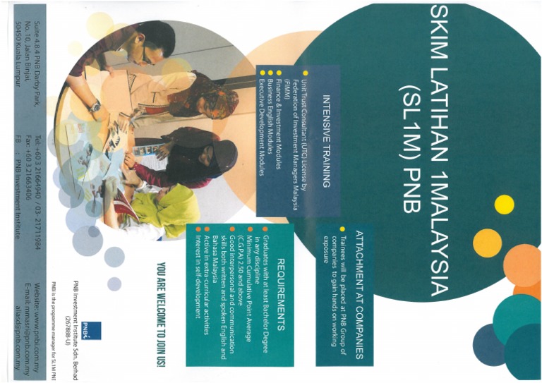 Skim Latihan 1malaysia (SL1M) Permodalan Nasional Berhad (PNB)  PDF