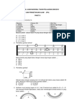 PREDIKSI SOAL UN IPA SMP (FISIKA) 2010 LENGKAP DENGAN JAWABAN PAKET 8