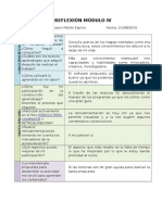 Reflexion Modulo IV