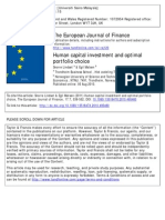 Human capital investment and optimal portfolio choice 