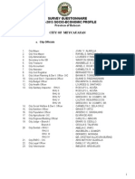 CY 2014-2015 Socio Economic Profile of Meycauayan, Bulacan