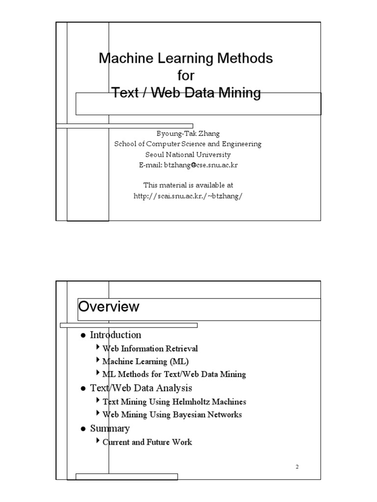 Supervised Learning in Web Mining | PDF | Bayesian Network | Machine ...