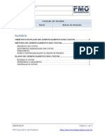 Plano de gerenciamento dos custos