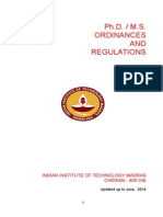 Msphd Ordinances Regulations 26-06-14