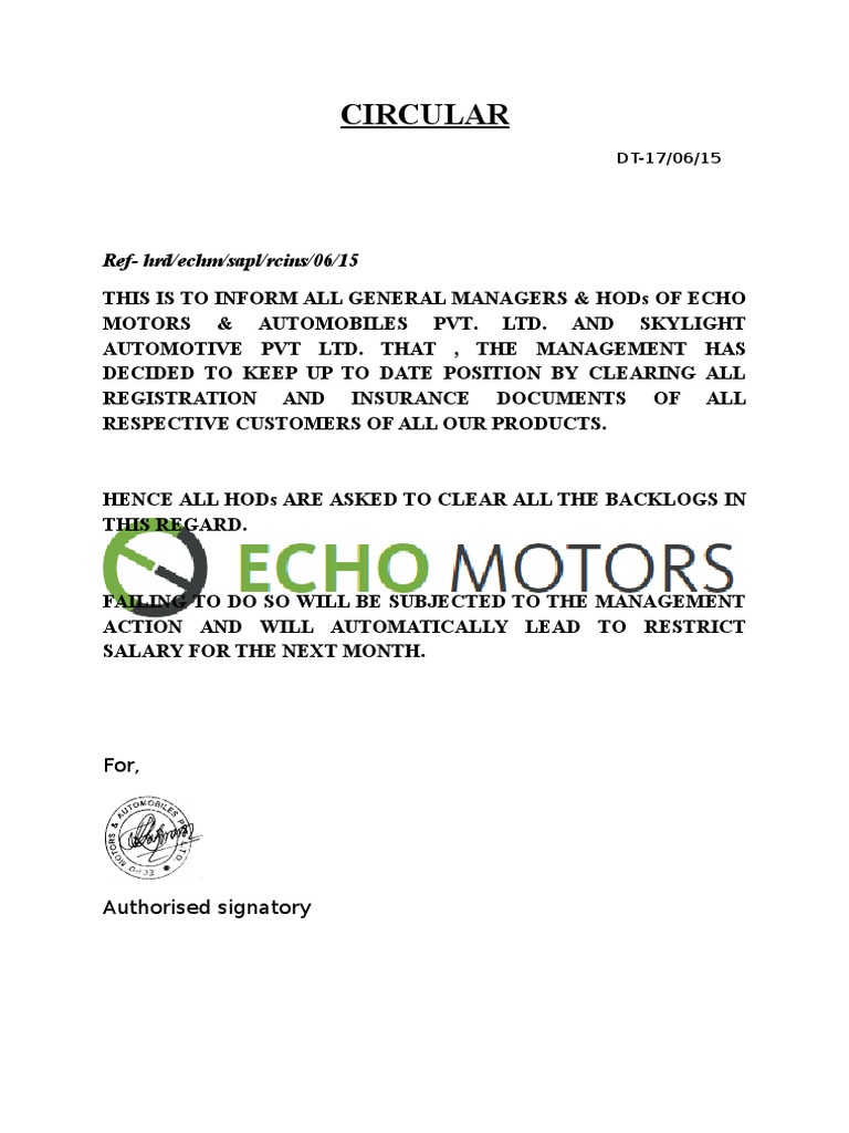 Circular | PDF