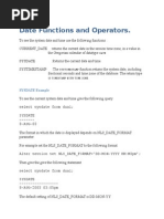 12.date Functions and Operators.